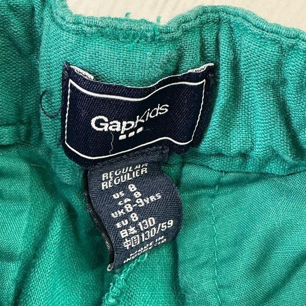 Girls Shorts Clothing Bundle Lot of 3 Blue Denim Black Polka Dot Turquoise Sz 8 - Picture 12 of 13
